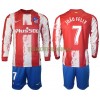 Original Trikotsatz Atlético Madrid Joao Felix 7 Heimtrikot 2021-22 Langarm Für Kinder